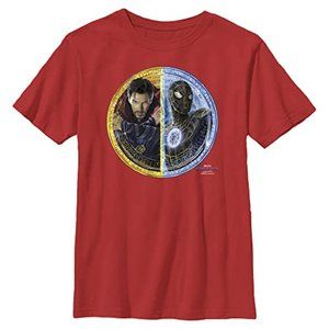 Marvel Boys Spider-Man No Way Home Doctor Strange Red Medium 10/12 T-Shirt NEW